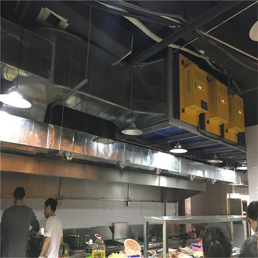 东莞餐厅厨房排烟管道安装 （提供免费上门看现场设计和安装服务）